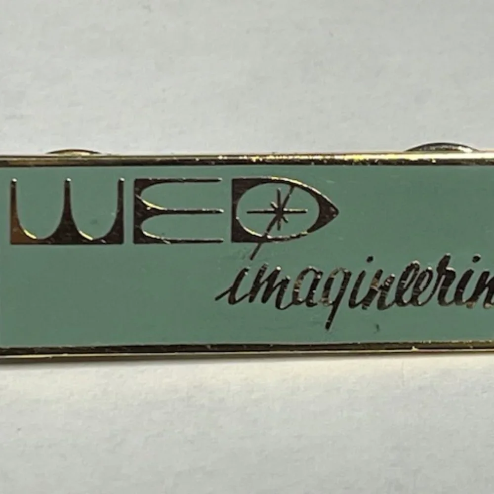 Disney Trading Pin WED Imagineering Milestone Lapel Hat Vest Pin Gold Tone 1.5